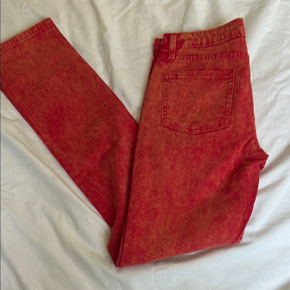 American Apparel Red Straight Women's Jeans